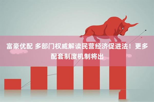 富豪优配 多部门权威解读民营经济促进法！更多配套制度机制将出
