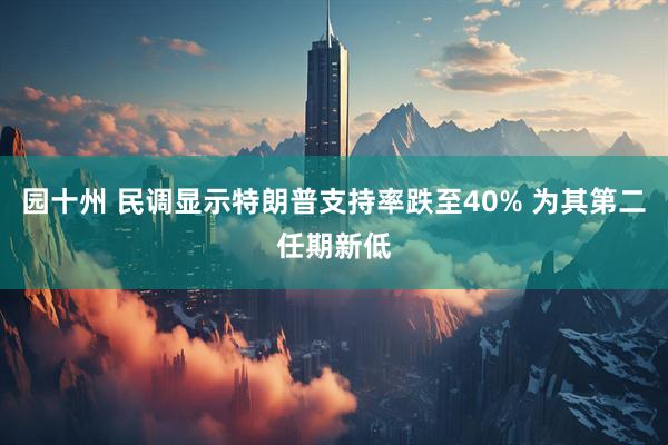 园十州 民调显示特朗普支持率跌至40% 为其第二任期新低